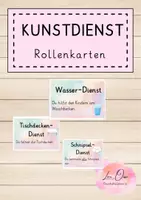 Vorschau - Poster - Kunstdienst Rollenkarten - Organisation Kunstunterricht - Deckblatt