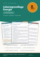 Vorschau - Arbeitsblätter - NT 8 Mittelschule - Erarbeitungstexte Lebensgrundlage Energie - Deckblatt