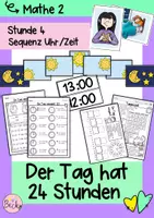 Vorschau - Unterrichtsreihen - Der Tag hat 24 Stunden (Sequenz Uhr/Zeit 4) - Deckblatt