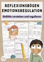 Vorschau - Arbeitsblätter - Reflexionsbögen für die Entspannungsecke (Calm Corner) – Emotionsregulation & sozial-emotionales Lernen (Klasse 1–4) - Deckblatt