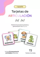 Vista previa - Unidades / Secuencias / Situaciones de Aprendizaje - Tarjetas de articulación /ɾ/ y /r/ - Portada