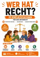 Vorschau - Arbeitsblätter - Wer hat Recht? – 20 Konfliktsituationen zum Diskutieren, Argumentieren und Perspektivwechseln - Deckblatt