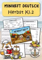 Vorschau - Arbeitsblätter - Herbstheft Klasse 2 Deutsch - Deckblatt