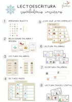 Vista previa - Hojas de trabajo - PACK LECTOESCRIPTURA ( OTOÑO - INVIERNO - PRIMAVERA) - página 1