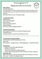 Vorschau - Unterrichtsreihen - Deutschwerkstatt 10 - Trainingskarten - Seite 1