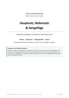 Vorschau - Arbeitsblätter - Grammatik-Grundlagen Klasse 6: Wortarten, Tempusformen, Haupt- und Nebensatz – Übungen mit Lösungen Klasse 6 - Seite 1