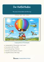 Vorschau - Arbeitsblätter - Der Heißluftballon – Lesespurgeschichte mit Rätselaufgaben (Klasse 8) - Seite 1