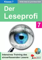 Vorschau - Unterrichtsreihen - Leseprofi - Lesetraining Klasse 7 | Deutsch Sekundarstufe | Sinnerfassendes Lesen trainieren | Lesetexte mit Verständnisfragen & Lösungen | differenzierte Arbeitsblätter Kopiervorlagen mit Lösungen - Deckblatt