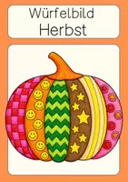 Vorschau - Arbeitsblätter - Kunst Herbst Kürbis & Co. Würfelbilder Klasse 1-3 - Seite 2