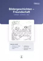 Vorschau - Arbeitsblätter - Freundschaft – 5 Bildergeschichten Klasse 3 - 4 | Schreiben mit Hilfen & Lösungen - Deckblatt
