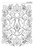 Vorschau - Mal- und Bastelvorlagen - Ausmalbilder - Die Natur im Herbst | Mandalas - Seite 2