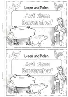 Vorschau - Arbeitsblätter - Lesen | Lese-Mal-Heft Bauernhof / Lesen und Malen | Leseförderung, Freiarbeit | Lesen 2. Klasse | Lesen 3. Klasse | Deutsch Grundschule - Seite 3