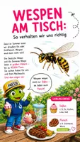 Vorschau - Bildkarten - Wespen am Tisch – So verhalten wir uns richtig - Deckblatt