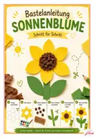 Vorschau - Mal- und Bastelvorlagen - Sonnenblume als Fensterdekoration - Deckblatt