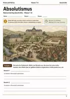 Vorschau - Arbeitsblätter - Basisscreening Absolutismus Klasse 7–8 - Deckblatt