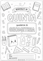 anteprima - Etichette / Segnalibri - Kit copertina classe quinta (tutte le discipline) - Pagina 1