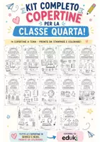 anteprima - Etichette / Segnalibri - Kit copertine classe quarta (tutte le discipline) - Pagina di copertina