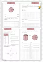 Vorschau - Arbeitsblätter - Schulstart Mathematik - Check (Wiederholung & Lernstandserhebung mit Lösungen für Ende 8. Schulstufe oder Anfang 9. Schulstufe) - Seite 1