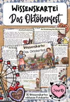Vorschau - Bildkarten - Oktoberfest | Wissenskartei | Klasse 3-4 - Deckblatt
