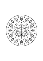 Vorschau - Arbeitsblätter - Herbst, Kunst, Malen, Mandala, Ausmalen - Seite 1