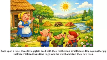 anteprima - Materiale interattivo - Tree little piglets - Pagina 1