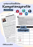 Vorschau - Arbeitsblätter - Bewerbung: Kompetenzprofile erstellen - Deckblatt