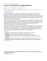 Vorschau - Unterrichtsreihen - Prozent- und Zinsrechnung – Alltagsmathematik | Klasse 7–8 | Arbeitsblätter mit Lösungen - Seite 2