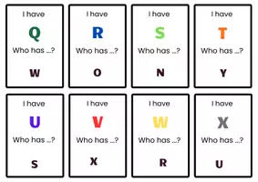 Vorschau - Bildkarten - Alphabet - I have who has - Seite 2