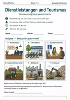 Vorschau - Arbeitsblätter - Tourismus Basisscreening Klasse 7–8 Schulstart - Deckblatt