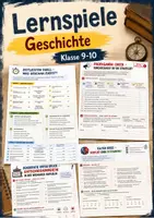 Vorschau - Arbeitsblätter - Lernspiele Geschichte Klasse 9–10 | 5 abwechslungsreiche Arbeitsblätter - Deckblatt