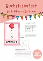 Vorschau - Arbeitsblätter - Abschluss der Buchstabenmission - Buchstabenfest - Deckblatt