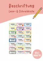 Vorschau - Bildkarten - Beschriftung Lese- und Schreibkiste (Freiarbeit Deutsch) - Deckblatt