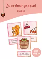 Vorschau - Spiele - Zuordnungsspiel - Herbst (Freiarbeit - Lesen) - Deckblatt