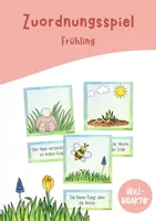 Vorschau - Spiele - Zuordnungsspiel - Frühling (Freiarbeit - Lesen) - Deckblatt