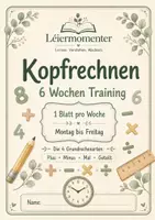 Vorschau - Arbeitsblätter - Kopfrechnen 6 Wochen Training - Deckblatt