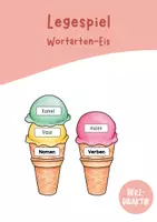 Vorschau - Spiele - Legespiel - Wortarten-Eis - Deckblatt