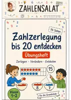 Vorschau - Arbeitsblätter - Zahlzerlegung bis 20 Klasse 1 -2 Teil-Ganzes-Beziehungen - Deckblatt
