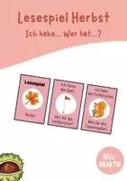 Vorschau - Spiele - Lesespiel "Ich habe... Wer hat...?" - Herbst - Deckblatt