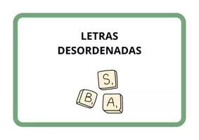 Vista previa - Refuerzo / NEE / Materiales de apoyo - LETRAS DESORDENADAS - Portada