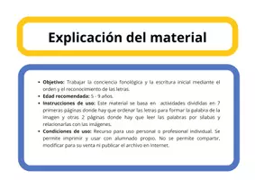 Vista previa - Refuerzo / NEE / Materiales de apoyo - LETRAS DESORDENADAS - página 1