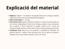 Vista previa - Refuerzo / NEE / Materiales de apoyo - Taules ortogrAfiques - página 1
