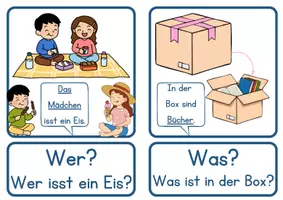 Vorschau - Unterrichtsreihen - Fragewörter / W-Fragen - Lesen und verbinden - Seite 3