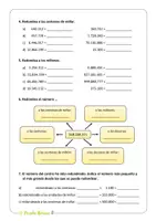 Vista previa - Hojas de trabajo - Redondeo de números grandes (5º y 6º Primaria) - página 1