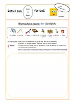 Vorschau - Arbeitsblätter - Klaro-Materialpaket Rätsel Lies und Male "Spielplatz" 3fach diff - Seite 2