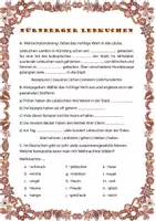 Vorschau - Arbeitsblätter - Nürnberger Lebkuchen – Leseverständnis & Grammatik DaF/DaZ - Seite 3
