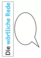 Vorschau - Arbeitsblätter - Wörtliche Rede - Legematerial - Seite 1