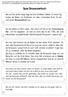 Vorschau - Stundenentwürfe - Lesespurgeschichte Dinosaurier - Seite 3