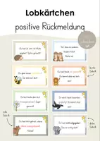 Vorschau - Anderer Materialtyp - Lobkärtchen - Positive Rückmeldung - Deckblatt