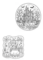 Vorschau - Mal- und Bastelvorlagen - 🎃 Halloween-Ausmalbilder als Fensterdeko 👻 - Seite 2