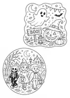 Vorschau - Mal- und Bastelvorlagen - 🎃 Halloween-Ausmalbilder als Fensterdeko 👻 - Seite 3